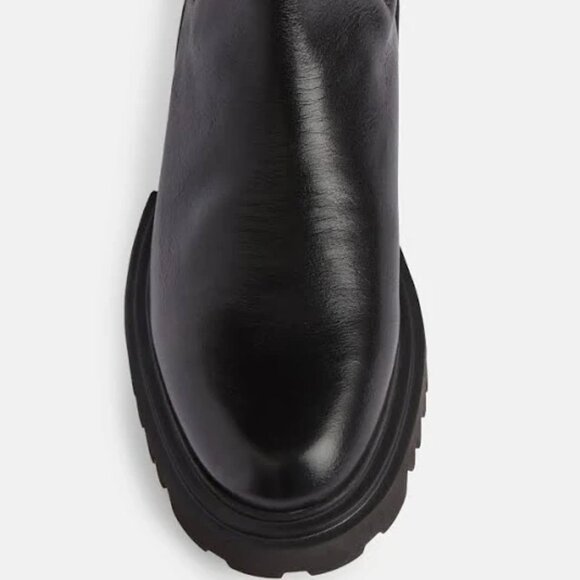 All Saints Lug Sole Hallie Stretch Ankle Boots, Black - Picture 3 of 10